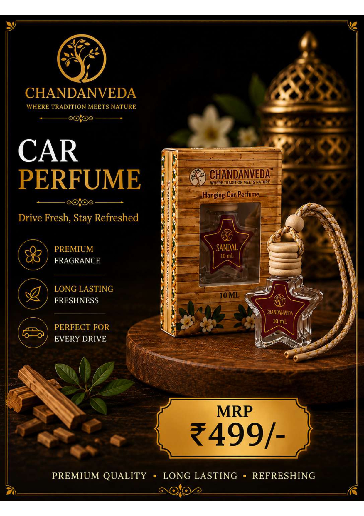 CAR PERFUME - SANDAL 10ML