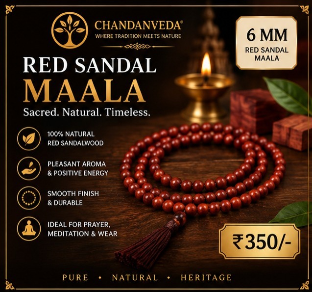 RED SANDAL MALA- 6MM