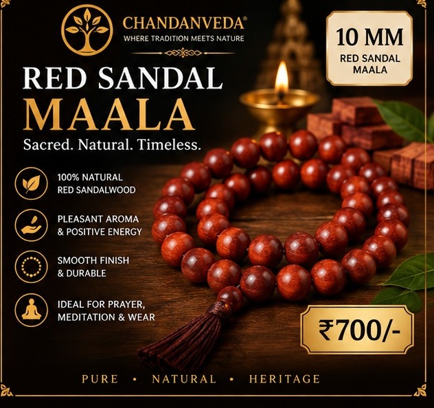 RED SANDAL MALA- 10MM